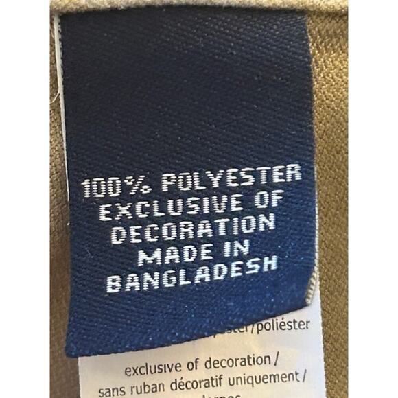 Chaps Flat Front Khaki Shorts Size 34 – 100% Polyester - Picture 5 of 6